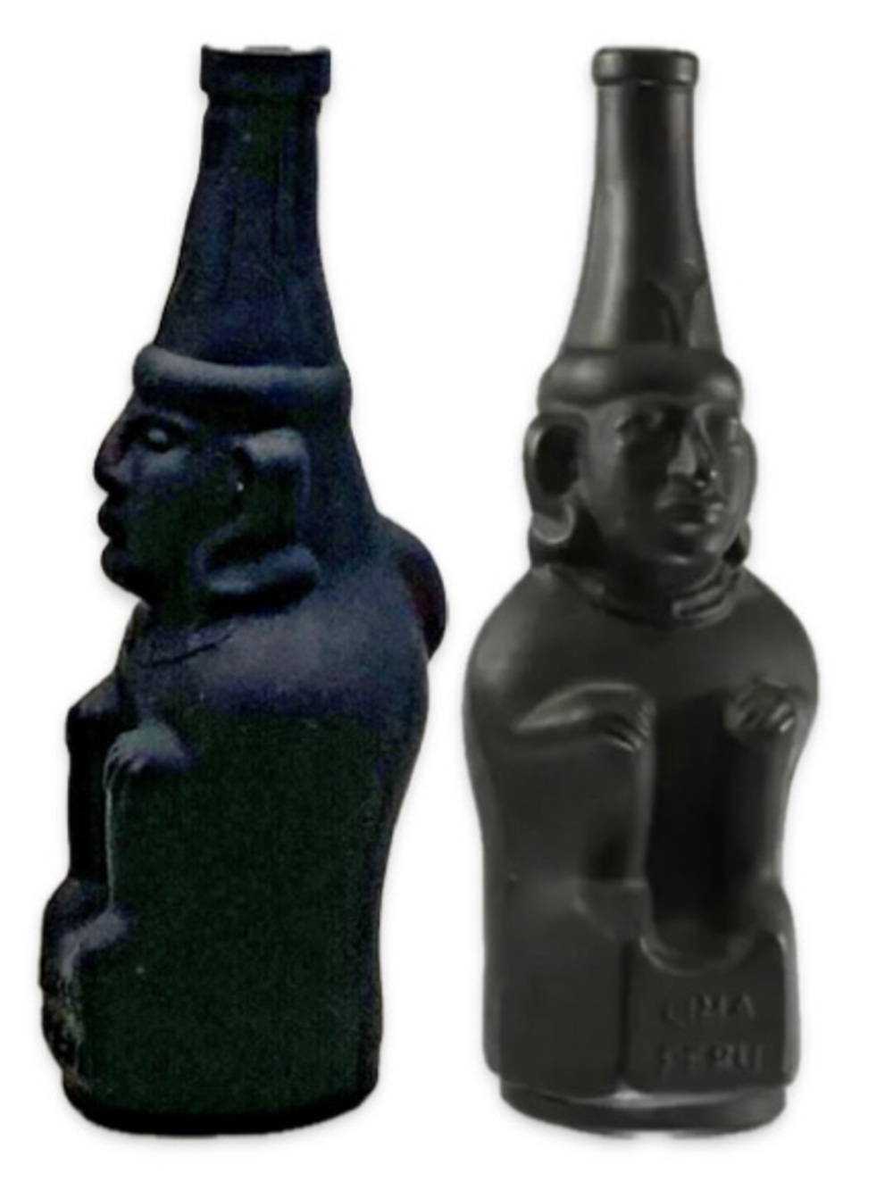 Vintage Peruvian Ranuzzi Inca Figure Bottle